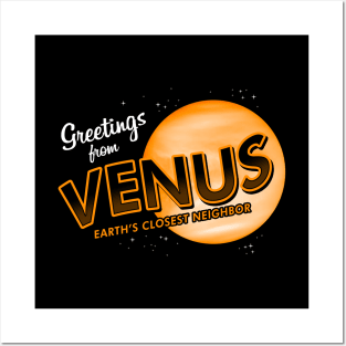 Planet Venus Vintage Science Astronomy Retro Vintage Souvenir Posters and Art